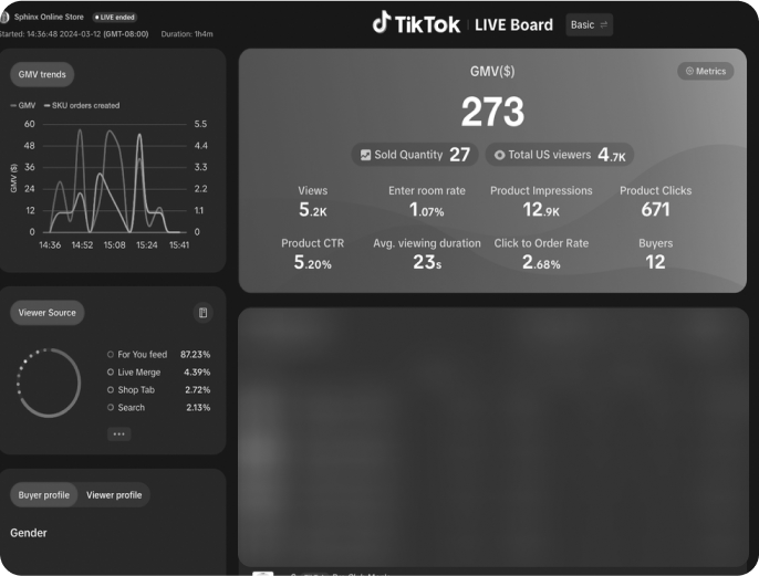 Live Selling Client before